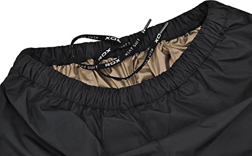 RDX Traje Sauna Mujer Adelgazante, Cumple con REACH Oeko Tex 100 Certificado Sudor Chándal con Capucha, Trajes Sudoración Deportiva Fitness Boxeo Yoga Running Gimnasio, Conjunto de Pantalón Superior