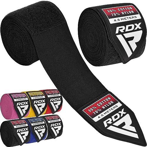 RDX Vendas Boxeo Cinta Elástico Mano Muñeca MMA 4,5 Metros Envolturas Vendaje Kick Boxing