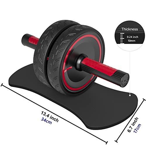 Readaeer AB Roller Rueda de Abdominales para Flexiones,Rodillo de Rueda para Abdominales con Doble Rueda,Ejercicio en casa