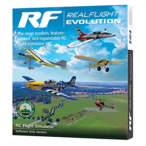 RealFlight Evolution RC Simulador de vuelo solo RFL2001 simuladores de aire/heli compatibles con auriculares VR y opciones multijugador en línea