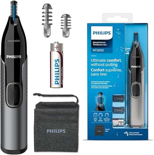 Recortador para nariz, orejas y cejas Nose trimmer Series 3000 de Philips con tecnología PrecisionTrim (modelo NT3650/16)