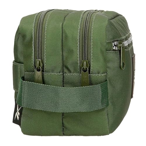 Reebok Arlie Neceser Dos Compartimentos Adaptable Verde 26x16x12 cms Poliéster