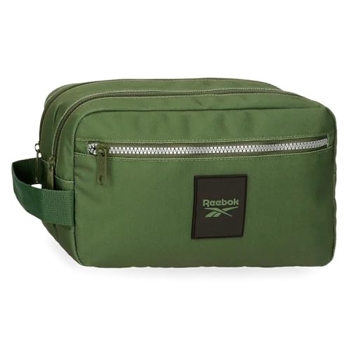 Reebok Arlie Neceser Dos Compartimentos Adaptable Verde 26x16x12 cms Poliéster