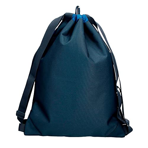 Reebok Atlantic, Equipaje Bolsa De Mensajero Niños, Azul (Blue), Mochila Saco Con Cremallera