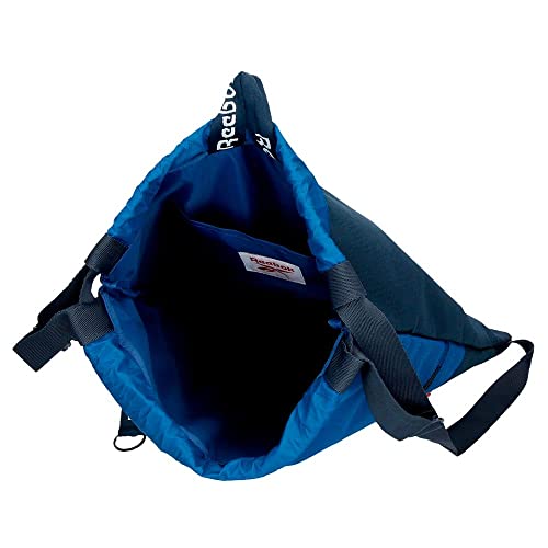 Reebok Atlantic, Equipaje Bolsa De Mensajero Niños, Azul (Blue), Mochila Saco Con Cremallera