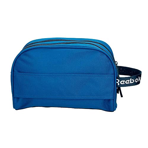 Reebok Atlantic Neceser Dos Compartimentos Adaptable Azul 26x16x12 cms Poliéster