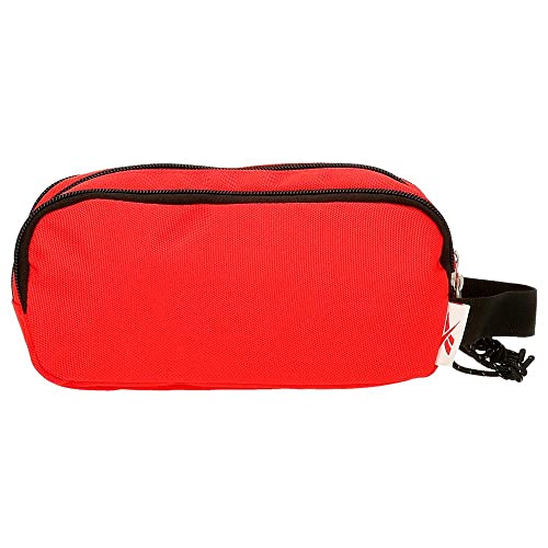 Reebok Boston Estuche Triple Rojo 22x10x9 cms Poliéster