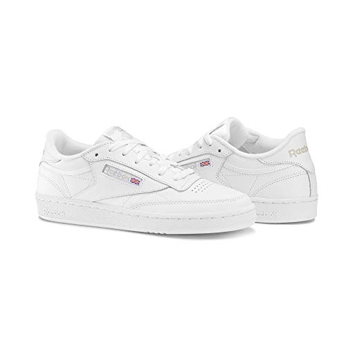 Reebok Club C 85, Zapatillas Mujer, Blanco (WHITE/LIGHT GREY), 39 EU