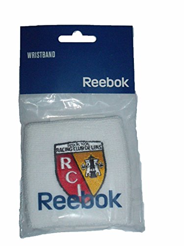 Reebok Muñequera para el sudor banda RC Lens Francia – Blanco