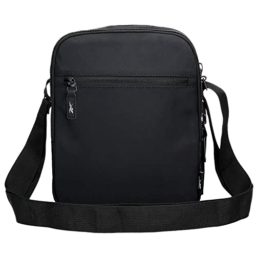 Reebok Newport Bandolera Portatablet Dos Compartimentos negro 22x27x8 cms Poliéster