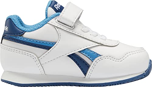 Reebok Royal Classic Jogger 3.0 1V, Zapatillas Bebé-Niños, FTWR White/Batik Blue/Essential Blue, 25 EU