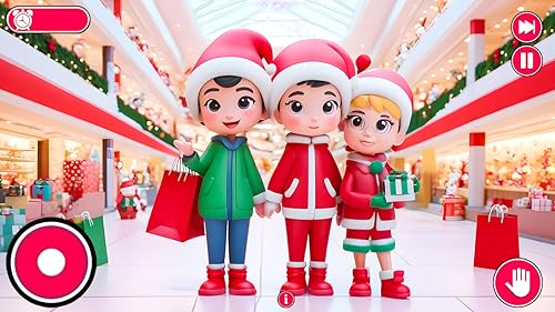 regalos de navidad diversión de compras en el supermercado - compras de navidad de princesas entregas de regalos de claus - moda, ropa y cocina - compras juegos de navidad