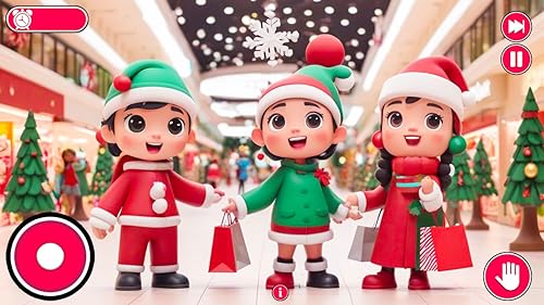 regalos de navidad diversión de compras en el supermercado - compras de navidad de princesas entregas de regalos de claus - moda, ropa y cocina - compras juegos de navidad