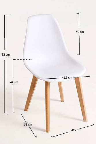 Regalos Miguel - Sillas Comedor - Silla Kelen - Blanco