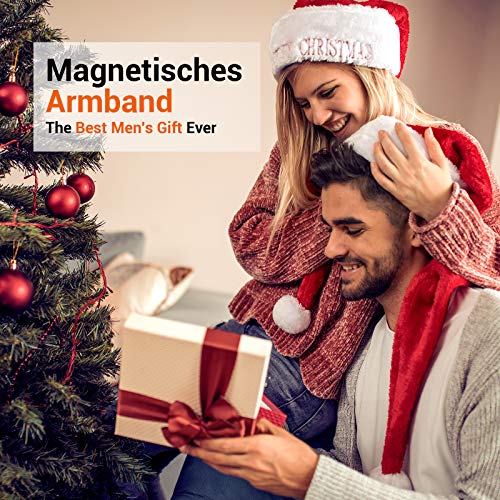 Regalos Originales Hombre Pulsera Magnética - Regalos Navidad Amigo Invisible Regalos Pulsera Magnética Con 15 Potentes Imanes Herramientas Bricolaje Fijar Uñas Tornillo Tuerca para Hombres Maquinaria