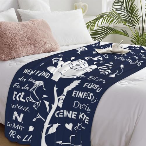 Regalos para mujeres y hombres, ideas de boda, regalos para mi amor, mantas para esposa, marido, mejor amiga, hermana, ideas de boda, manta de forro polar (130 x 150 cm, te amo 03)