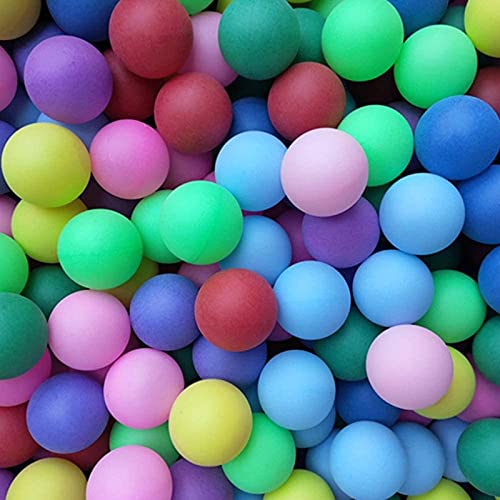 Regerly Pelotas de Ping Pong, 50Piezas Pelotas de Tenis Mesa Bolas Entrenamiento en Series Torneo Juegos para Adultos y Niños Mezcla de Colores