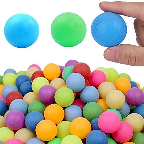 Regerly Pelotas de Ping Pong, 50Piezas Pelotas de Tenis Mesa Bolas Entrenamiento en Series Torneo Juegos para Adultos y Niños Mezcla de Colores