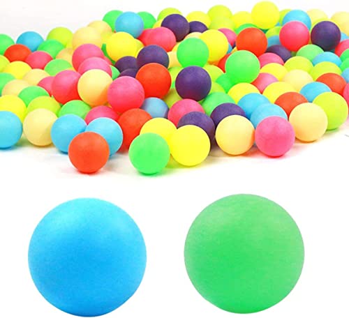 Regerly Pelotas de Ping Pong, 50Piezas Pelotas de Tenis Mesa Bolas Entrenamiento en Series Torneo Juegos para Adultos y Niños Mezcla de Colores