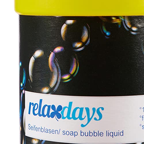 Relaxdays Jabón Pompas Recambio, multicolor, 1 Litro (10022529) , color/modelo surtido