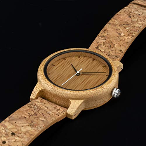 Reloj de Madera con Correa de Corcho Camden Cork