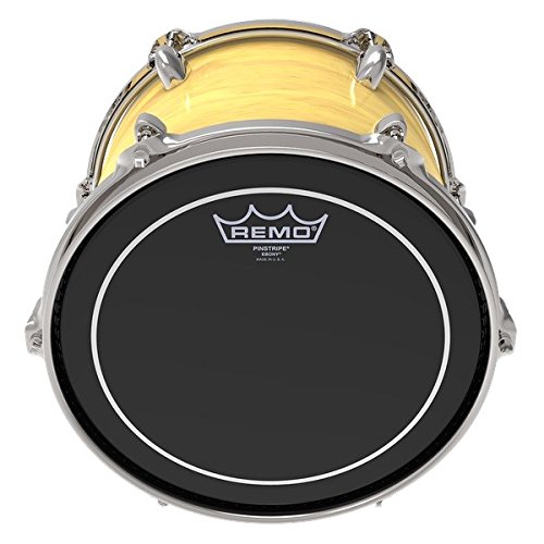 Remo ES-0610-PS Ebony P"stripe Drum Head, 10"