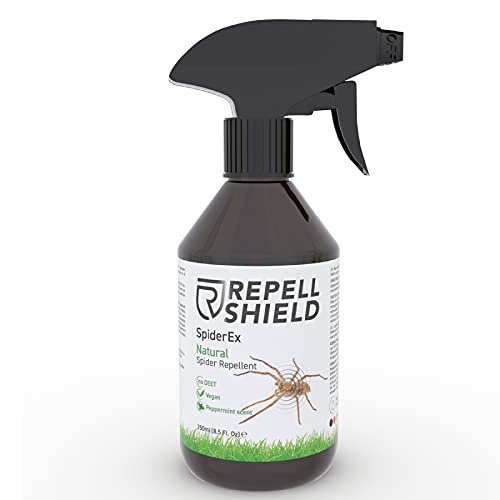 RepellShield Spray Insecticida Arañas Orgánico para Casa, Huerto y Jardín, 250ml - Repelente Arañas con Aceites Esenciales - Alternativa al Mata Arañas Interior y al Ultrasonido Anti Arañas Exterior