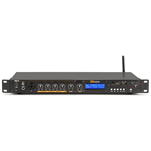 Reproductor Multimedia en una Unidad de Rack con Reproductor Integrado de MP3 Que Lee ficheros Directamente Desde USB y SD. Ademas el PDC75 Incluye Receptor BT para Hacer Streaming de tu Musica