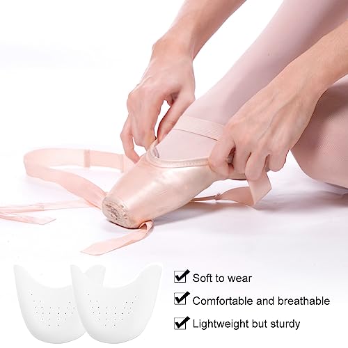 REQAG 2 Pares Protectores Dedos Pies Funda de Gel para los Dedos de los Pies Protector de Dedo de Ballet para Tacones Altos Protector Dedos Pie Protector Suave de la Punta de Dedo