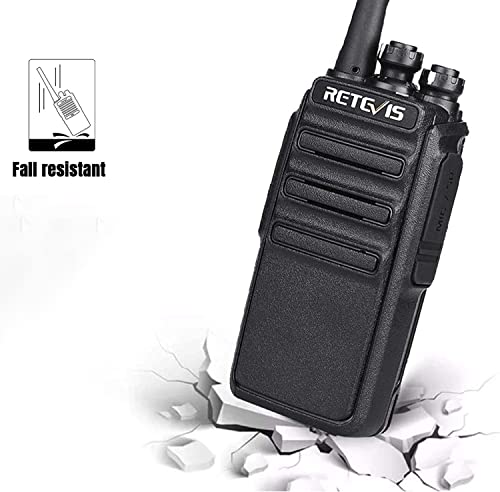 Retevis RT24 Walkie Talkie Recargable, Walkies Profesionales, PMR446 sin Licencia 16 Canales CTCSS/DCS VOX, Walkie Talkie con Cargador USB y Pinganillo, Apto para Adultos y Niños (Negro,1 Par)