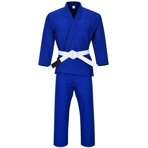 REWON Karate Judo Taekwondo Kimono, Premium Ligero Jiu Jitsu Estudiantes BJJ Gi Uniforme Entrenamiento de Artes Marciales MMA