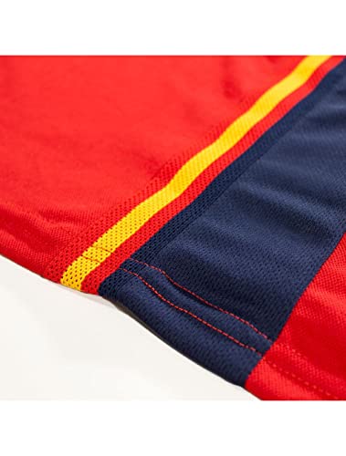 RFEF - Mini Kit Replica Oficial Selección Española de Fútbol | Primera Equipación España Mundial 2022 - Color Rojo | Talla 6 Años