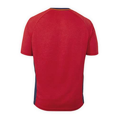 RFEF Replica Oficial Selección Española de Fútbol Primera Equipación España Mundial 2022-Color Rojo | Talla L Camiseta, Adultos Unisex