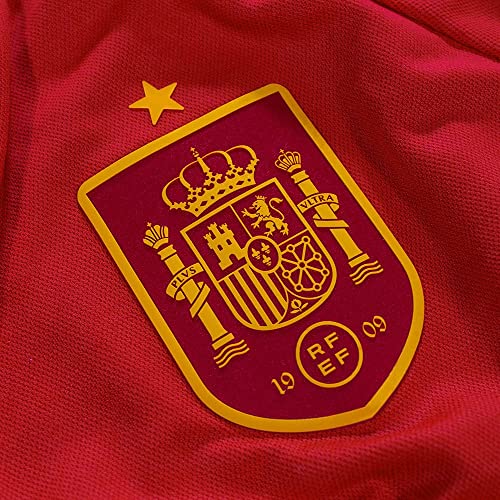 RFEF Replica Oficial Selección Española de Fútbol Primera Equipación España Mundial 2022-Color Rojo | Talla L Camiseta, Adultos Unisex