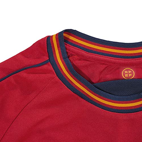 RFEF Replica Oficial Selección Española de Fútbol Primera Equipación España Mundial 2022-Color Rojo | Talla M Camiseta, Adultos Unisex