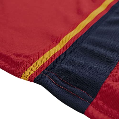 RFEF Replica Oficial Selección Española de Fútbol Primera Equipación España Mundial 2022-Color Rojo | Talla M Camiseta, Adultos Unisex