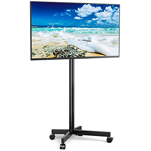 RFIVER Soporte TV Pie Ruedas para Television de 23-55 Pulgadas de Plasma/LCD/LED,Carro de TV Universal Soporte TV Suelo Móvil con Altura Ajustable de hasta 35 kg.Máx VESA 400x400 mm