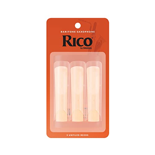 Rico RLA0330 Cañas para Saxo Barítono, Set de 3