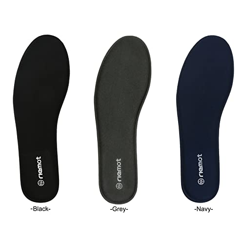 riemot Plantillas Memory Foam para Zapatos de Hombre y Mujer, Plantillas para Zapatillas Botas, Cómodas y Amortiguación para Trabajo, Deportes, Caminar, Senderismo Azul Armada 42 EU