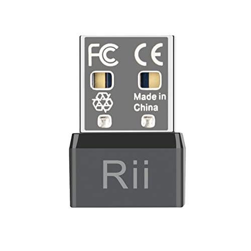 Rii USB Mouse Jiggler. Simulador automático que Mantiene el Ordenador Portátil Despierto y Simula el Movimiento del ratón para Evitar Inactividad