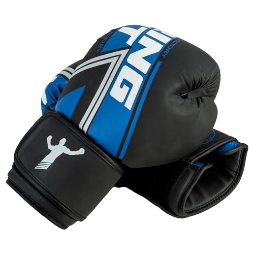 Ring Out – Guante de Boxeo – Azul (8 oz) – ¡Rendimiento y estilo excepcionales para tus entrenamientos!