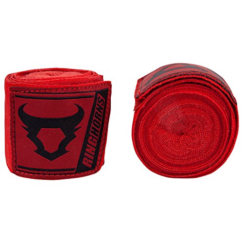 Ringhorns Vendas de boxeo. Unisex Adulto, rojo, 4m.