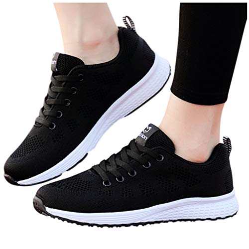 riou Zapatillas Running para Mujer Plataforma Ligero Zapatos para Correr para Niña Mujeres Cuña Fitness Tenis Zapatillas de Running Zapatillas Altas Primavera/Verano Calzado Walking