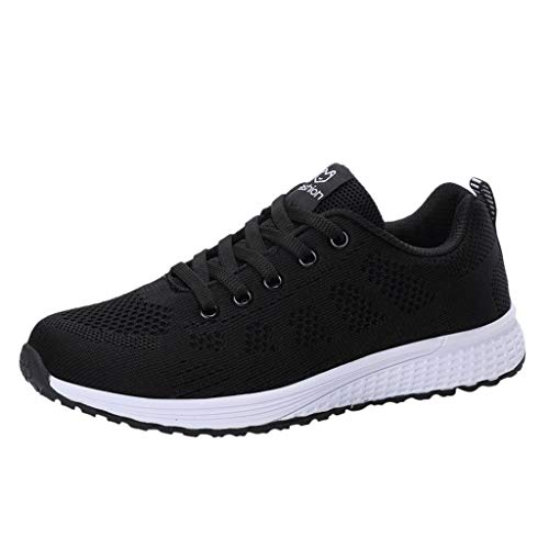 riou Zapatillas Running para Mujer Plataforma Ligero Zapatos para Correr para Niña Mujeres Cuña Fitness Tenis Zapatillas de Running Zapatillas Altas Primavera/Verano Calzado Walking