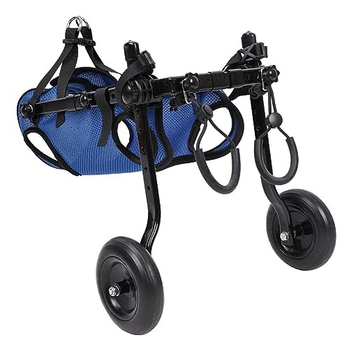 RJSQAQE Patinete para Mascotas, Pata Trasera Ajustable, Carrito de rehabilitación para Perros y Gatos discapacitados, Uds., para Caminar, para Movilidad Ayuda 1 Herramientas Ligera, U1P7