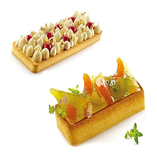 Rkllejs 8 Piezas Perforados para Tartas, Moldes para Tartas Perforadas, Anillo Cortadores Pastelería Antiadherente, Se Utiliza para Hacer Mini Tartas de Queso, Quiche, Galletas, Chocolate