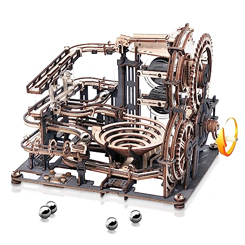 ROBOTIME Marble Run 3D Maquetas Madera Modelo De Kits Para Adultos Para Laser Cut Puzzle Construir Montar Construcción Artesanía Jigsaw Mejor Regalo De Cumpleaños o Día de los Reyes Magos Ciudad Noche