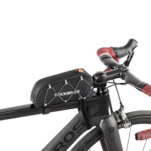 ROCKBROS Bolsa Manillar de Bicicleta, Bolsa Móvil de Tubo Superior para MTB Bicicleta Carretera Ciclismo