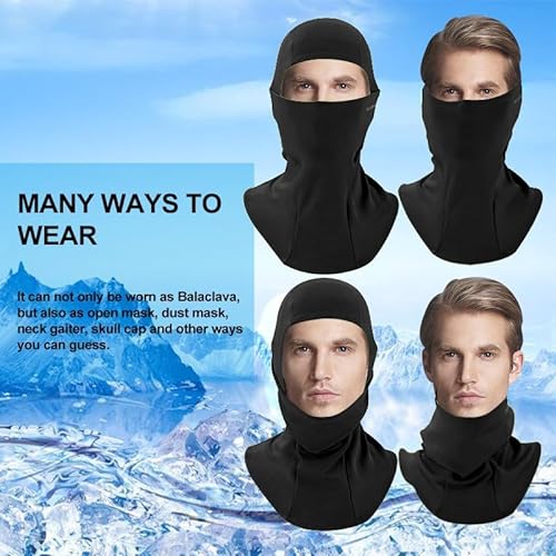 ROCKBROS Pasamontañas Anti Viento Transpirable para Deportes al Aire Libre Bicicleta Motocicleta Snowboard Esquí Ciclismo para Otoño Invierno Hombre y Mujer