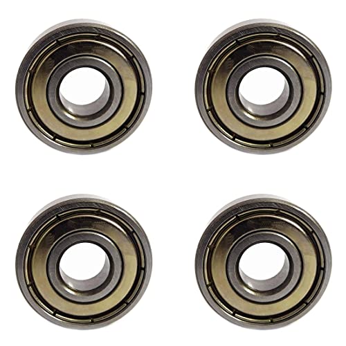 Rodamientos de bolas sin fricción ABEC-9 608 2RS Rodamientos de Skate de metal para patinetas Patines de cuatro ruedas Ruedas (4 piezas)